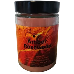 Amber Rosewood - Large Candle